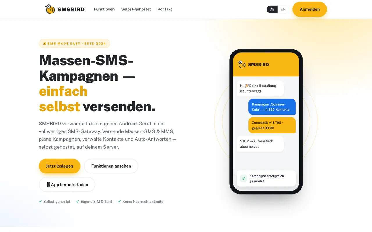 SMSBIRD preview